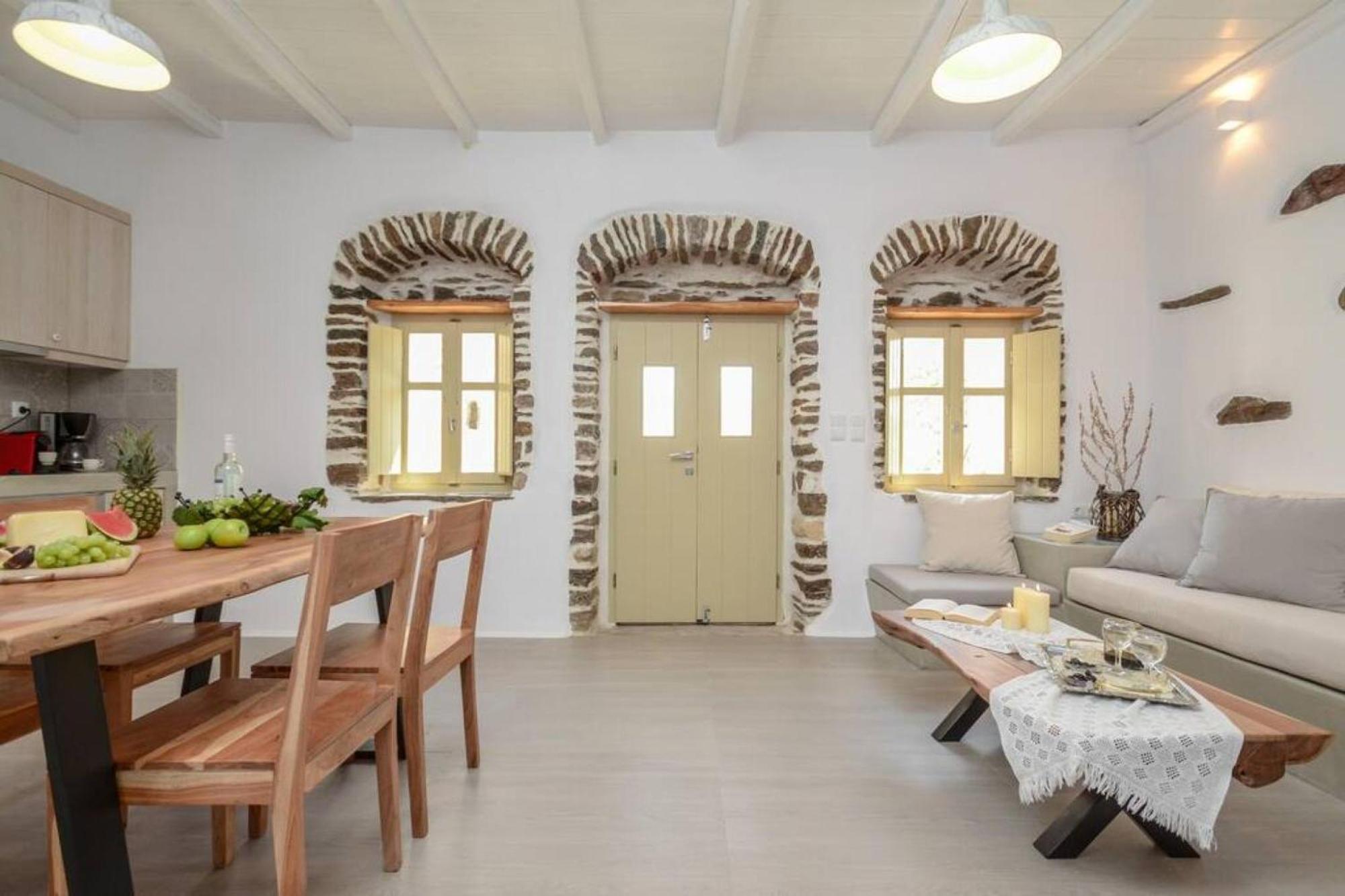 Villa Anthemion Naxos With Outdoor Jacuzzi Ano Sangrion Екстериор снимка