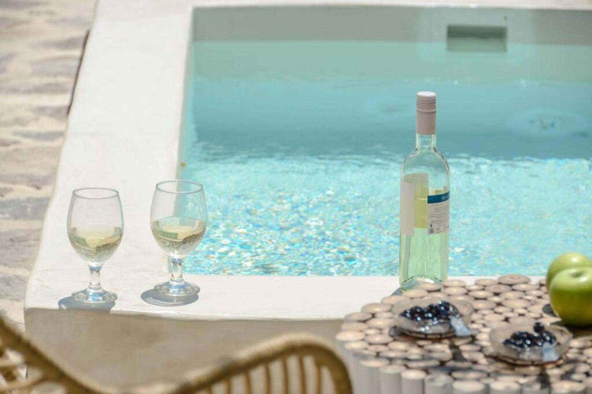 Villa Anthemion Naxos With Outdoor Jacuzzi Ano Sangrion Екстериор снимка