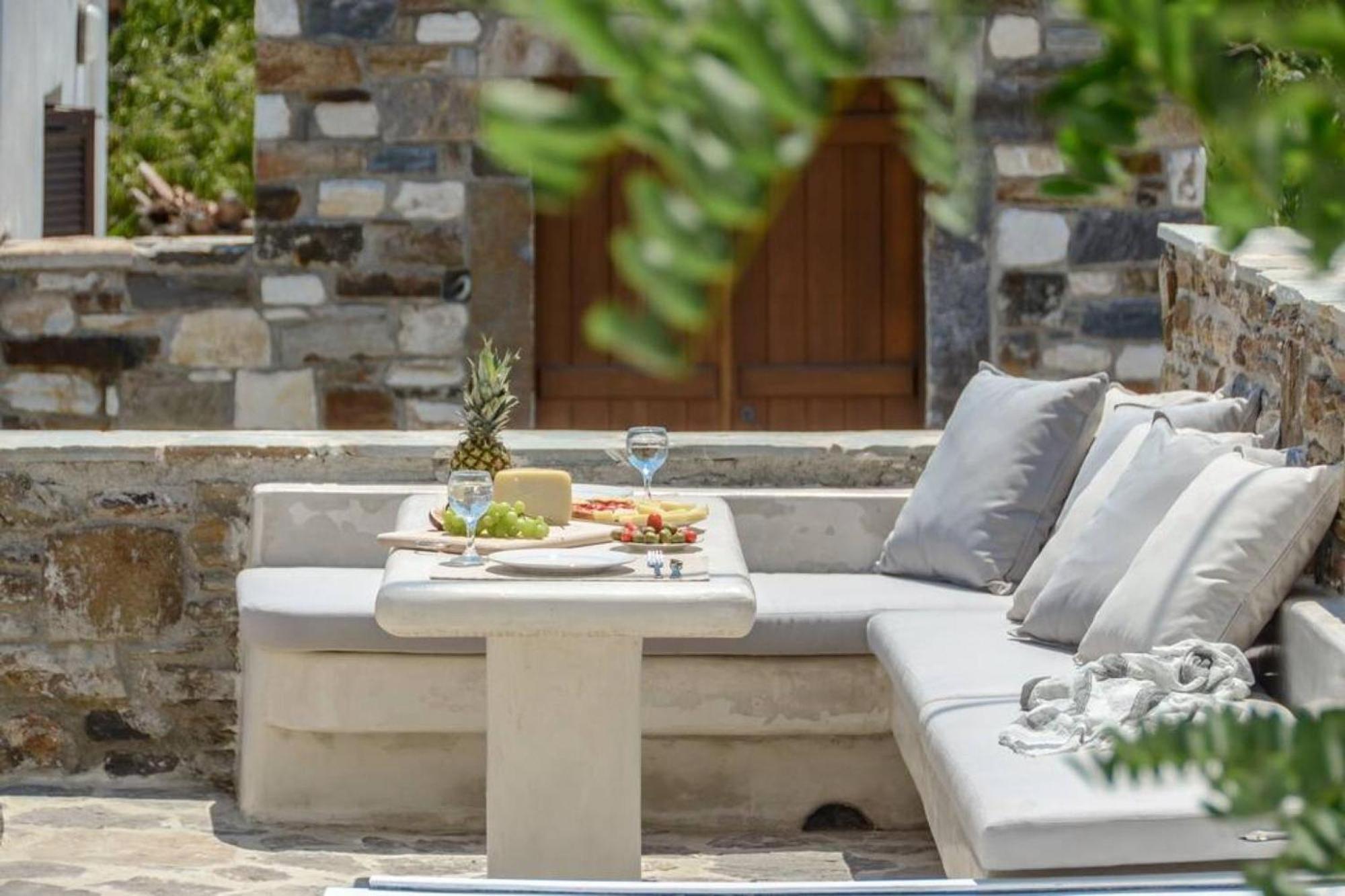 Villa Anthemion Naxos With Outdoor Jacuzzi Ano Sangrion Екстериор снимка