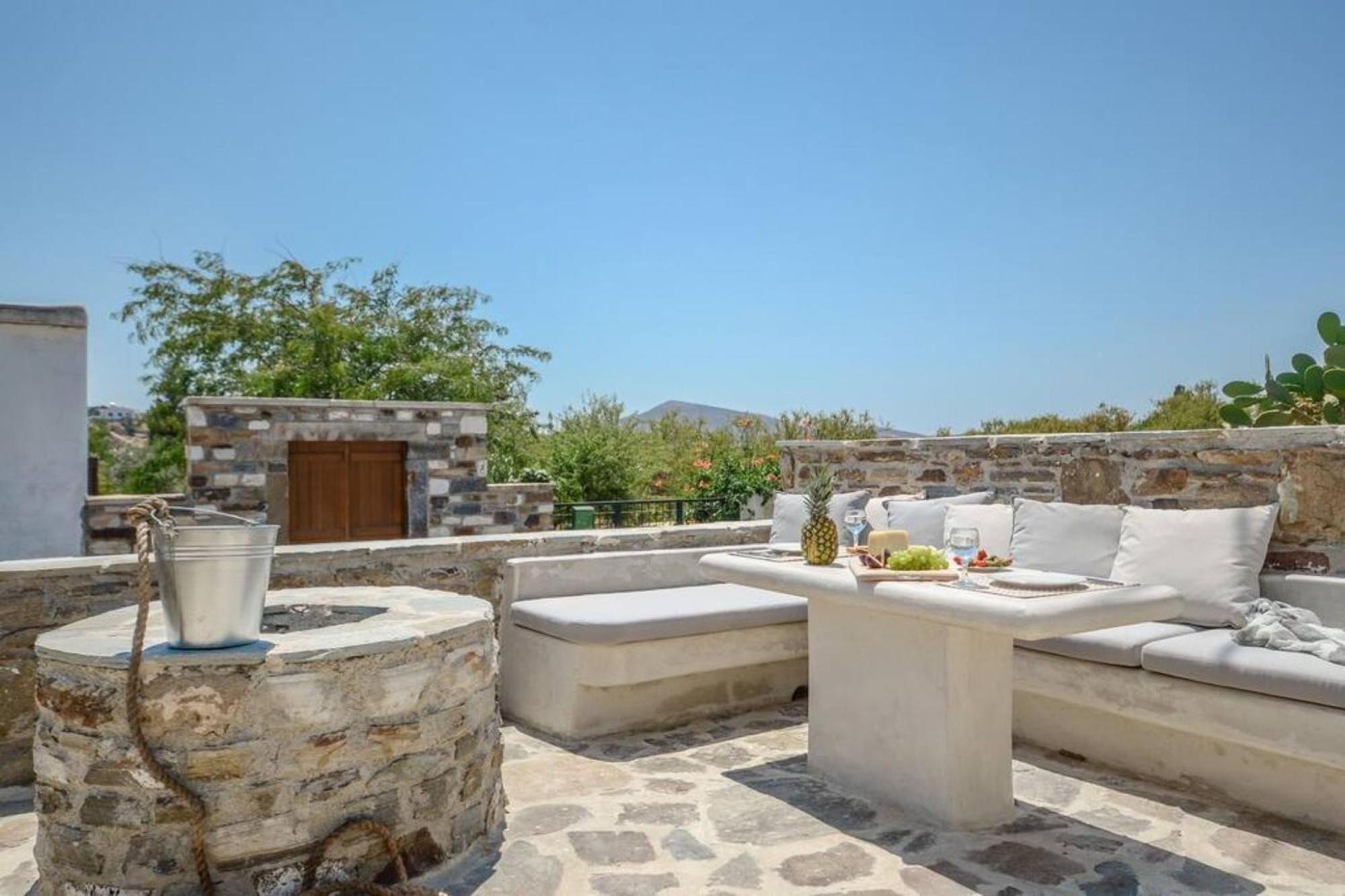 Villa Anthemion Naxos With Outdoor Jacuzzi Ano Sangrion Екстериор снимка