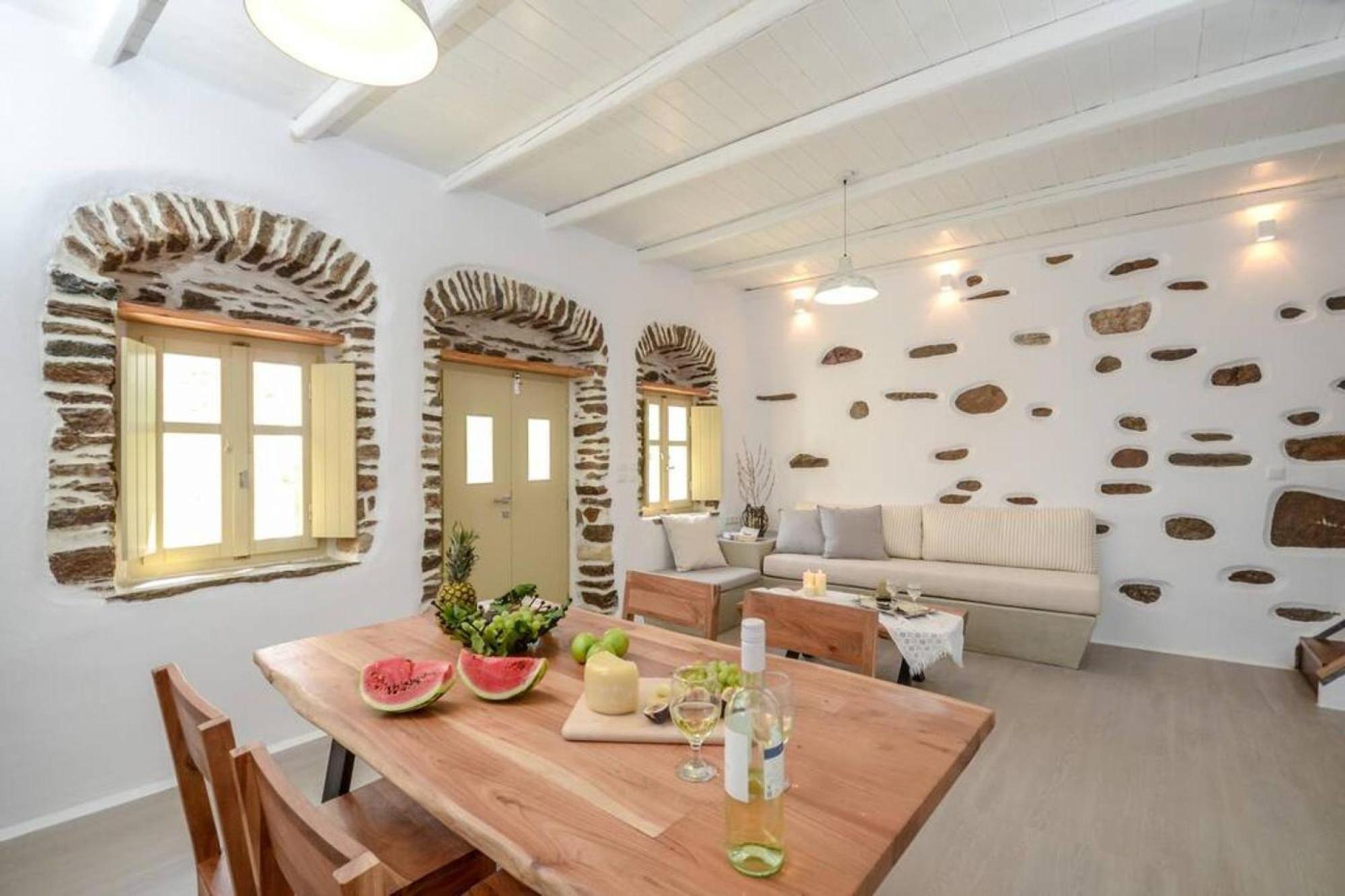 Villa Anthemion Naxos With Outdoor Jacuzzi Ano Sangrion Екстериор снимка