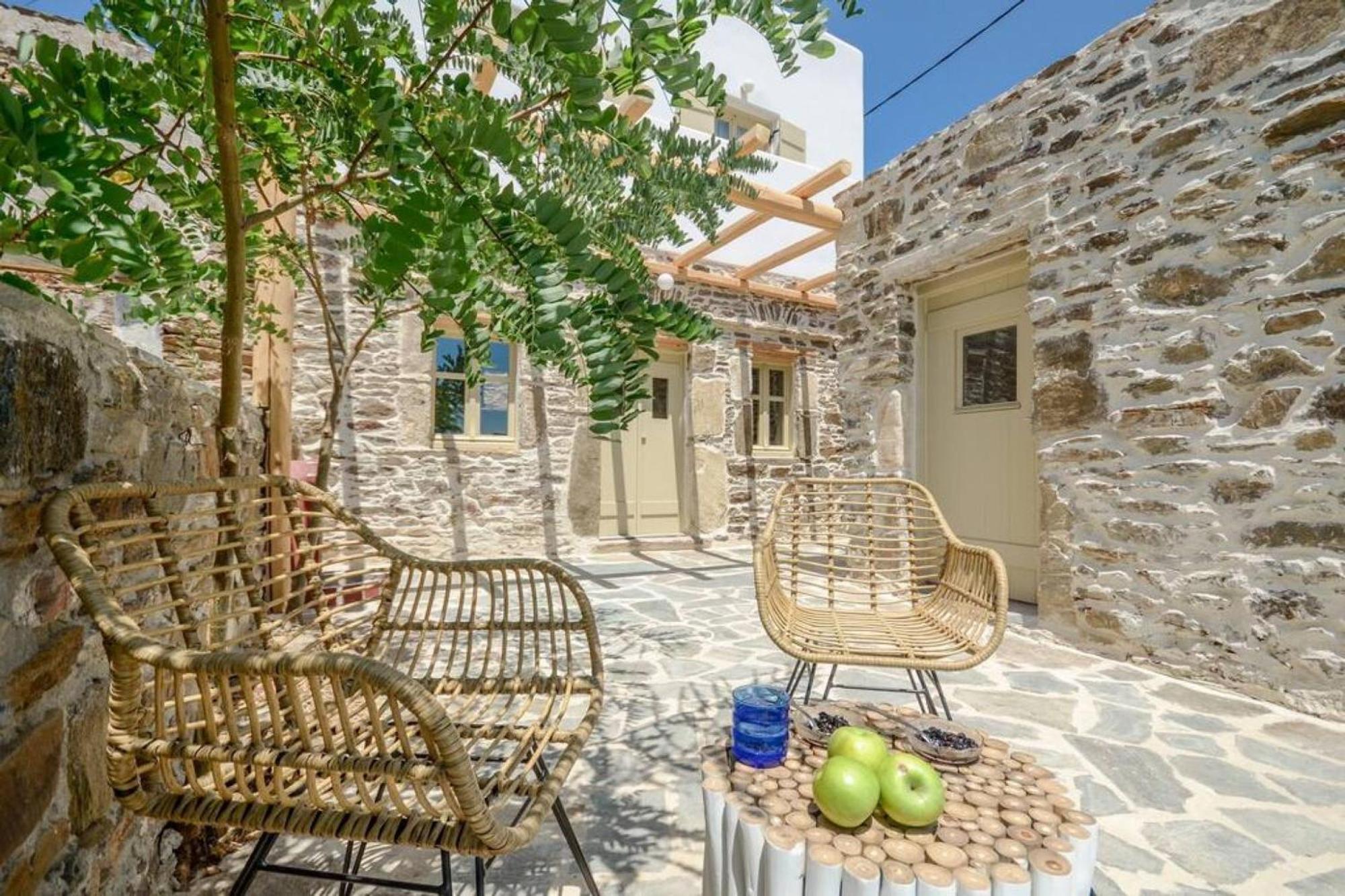 Villa Anthemion Naxos With Outdoor Jacuzzi Ano Sangrion Екстериор снимка
